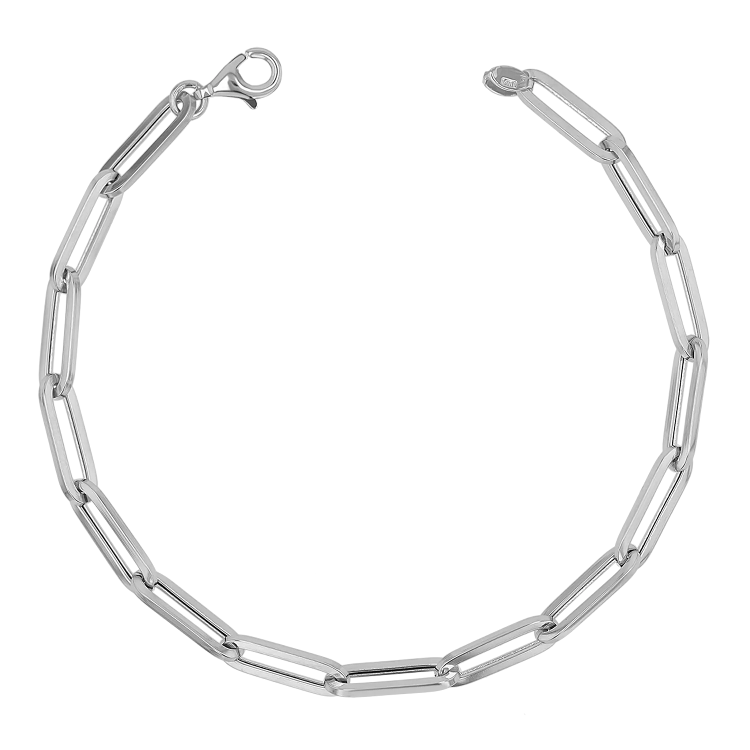 14K Large Paper Clip Chain Bracelet