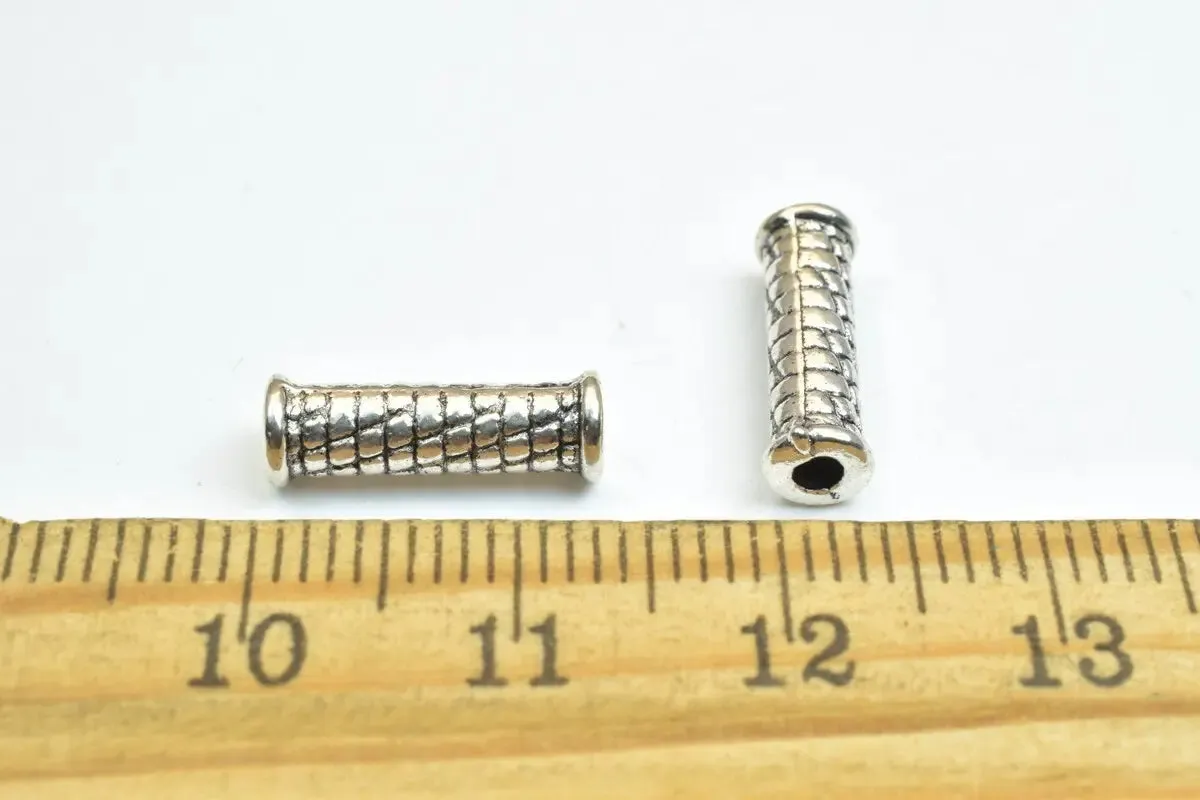 16 PCs Alloy Tube Bar Connector Charm Beads Size 14x4.5mm Hole Size 1.5mm For Jewelry Making