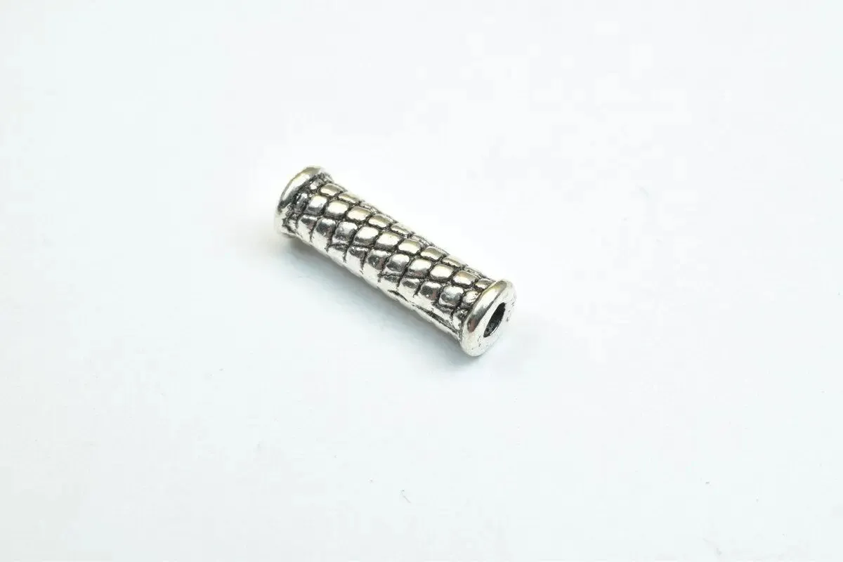 16 PCs Alloy Tube Bar Connector Charm Beads Size 14x4.5mm Hole Size 1.5mm For Jewelry Making