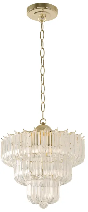 23727-0  Hanging 2 Light in Polished Brass