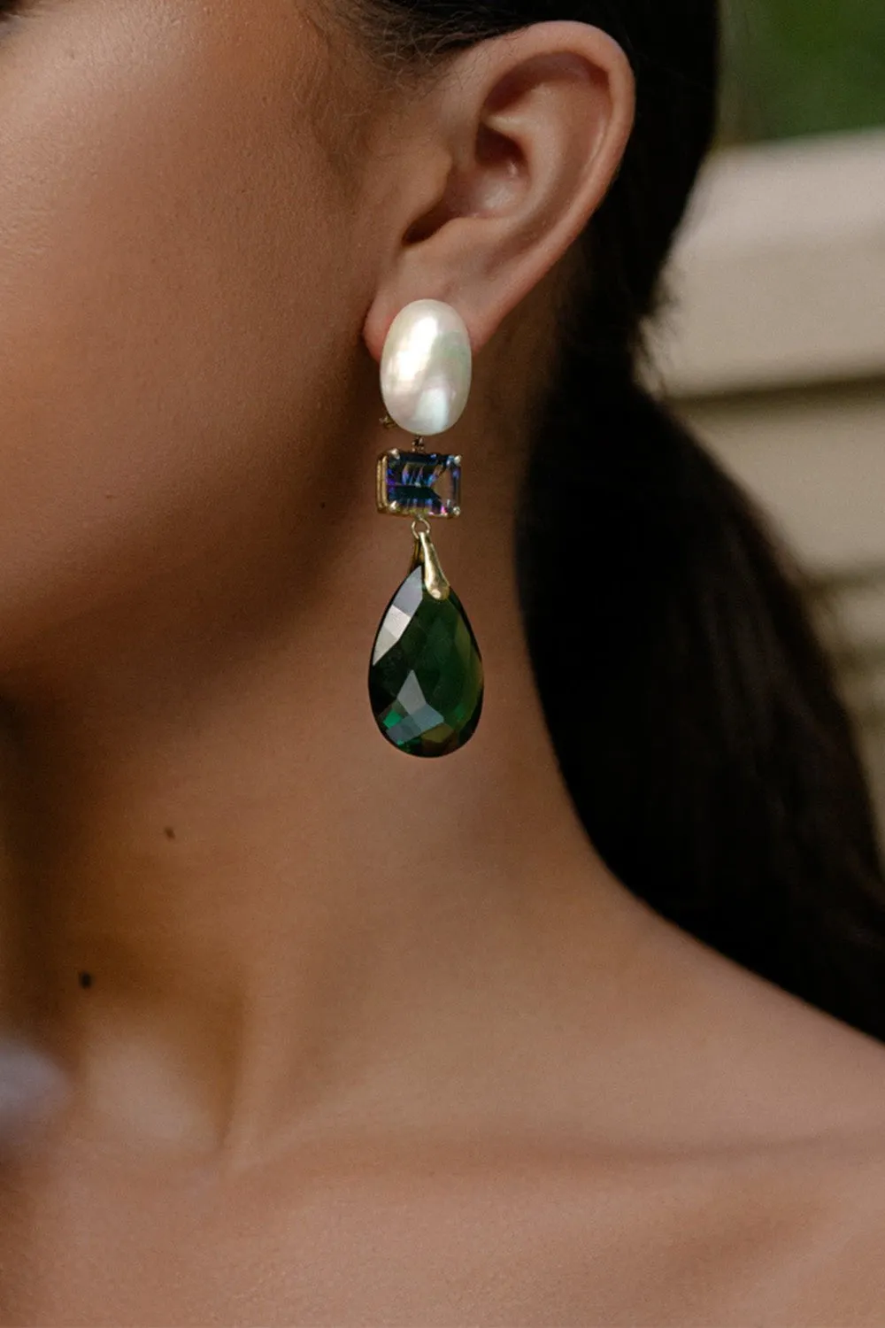 3-Drop Earrings