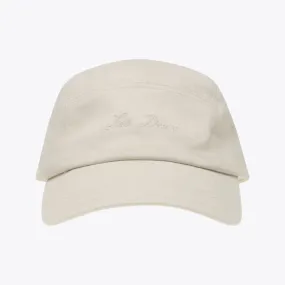 5-Panel Twill Crew Cap (Ivory)