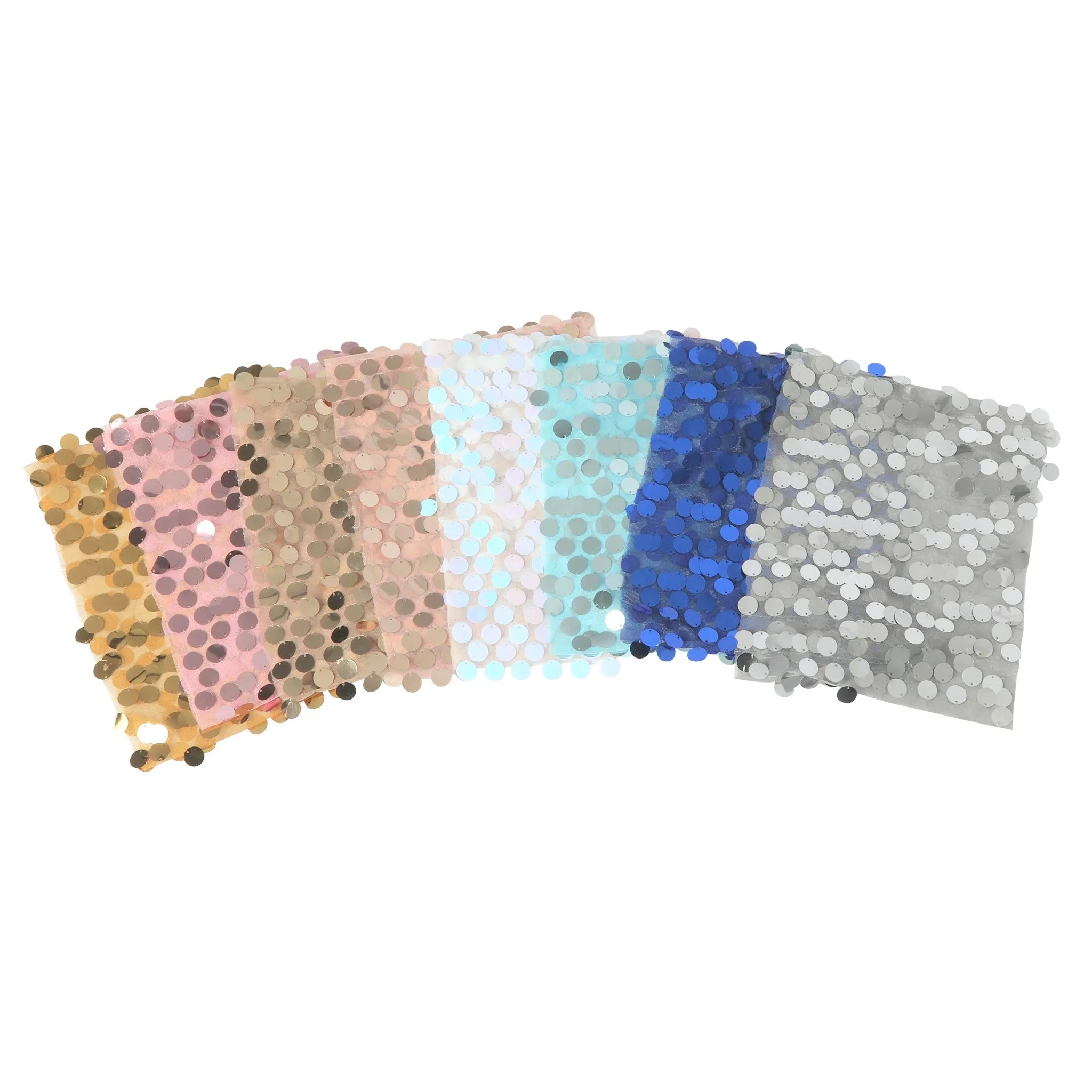 5 pcs/pk Payette Sequin Chair Bands - Silver