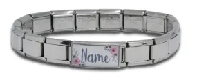 9mm Italian Charm Bracelet   Superlink Name Charm 2 (click to personalize)