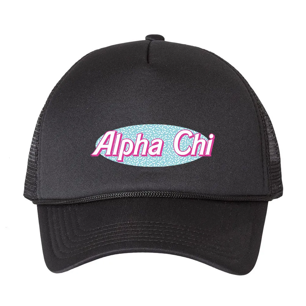 Alpha Chi Omega Dream House Trucker Hat