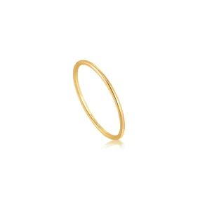 Ania Haie 14kt Gold Fine Band Ring