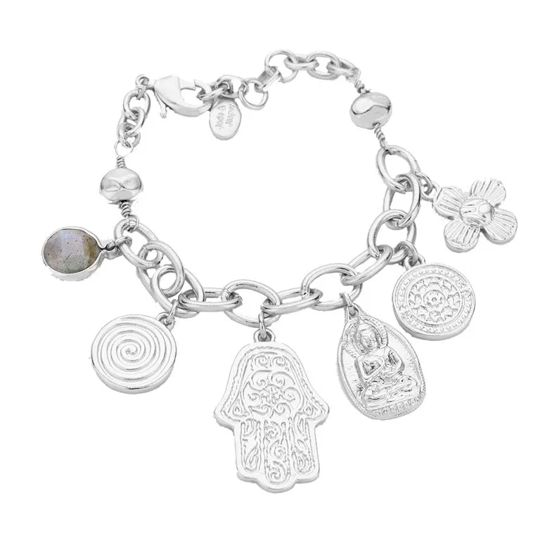 Antique Hamsa Chain Bracelet