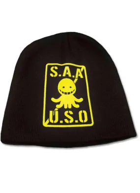 Assassination Classroom - Yellow S.A.A.U.S.O. Logo Beanie