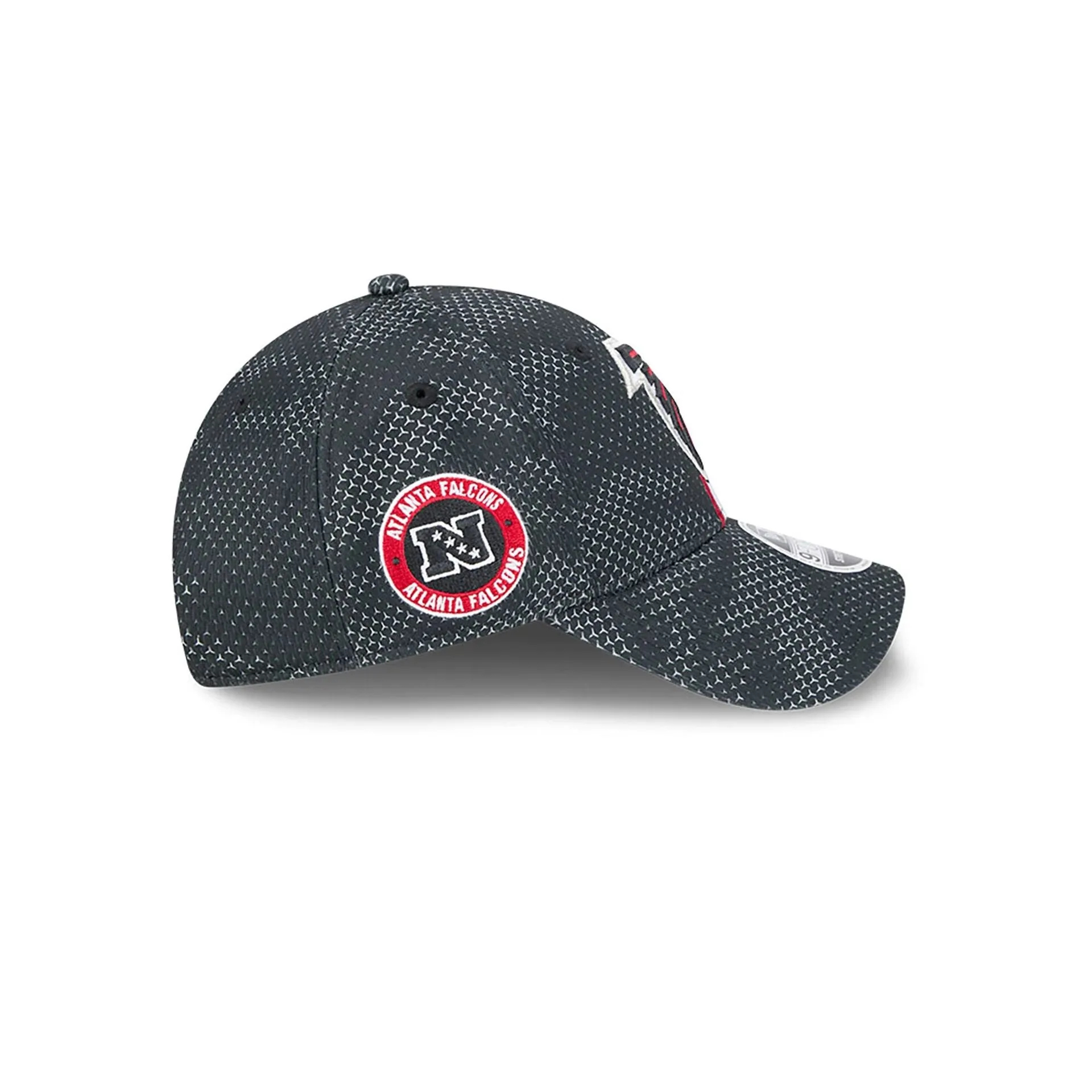 Atlanta Falcons NFL Sideline 2024 Black 9FORTY Stretch Snap Cap