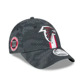 Atlanta Falcons NFL Sideline 2024 Black 9FORTY Stretch Snap Cap