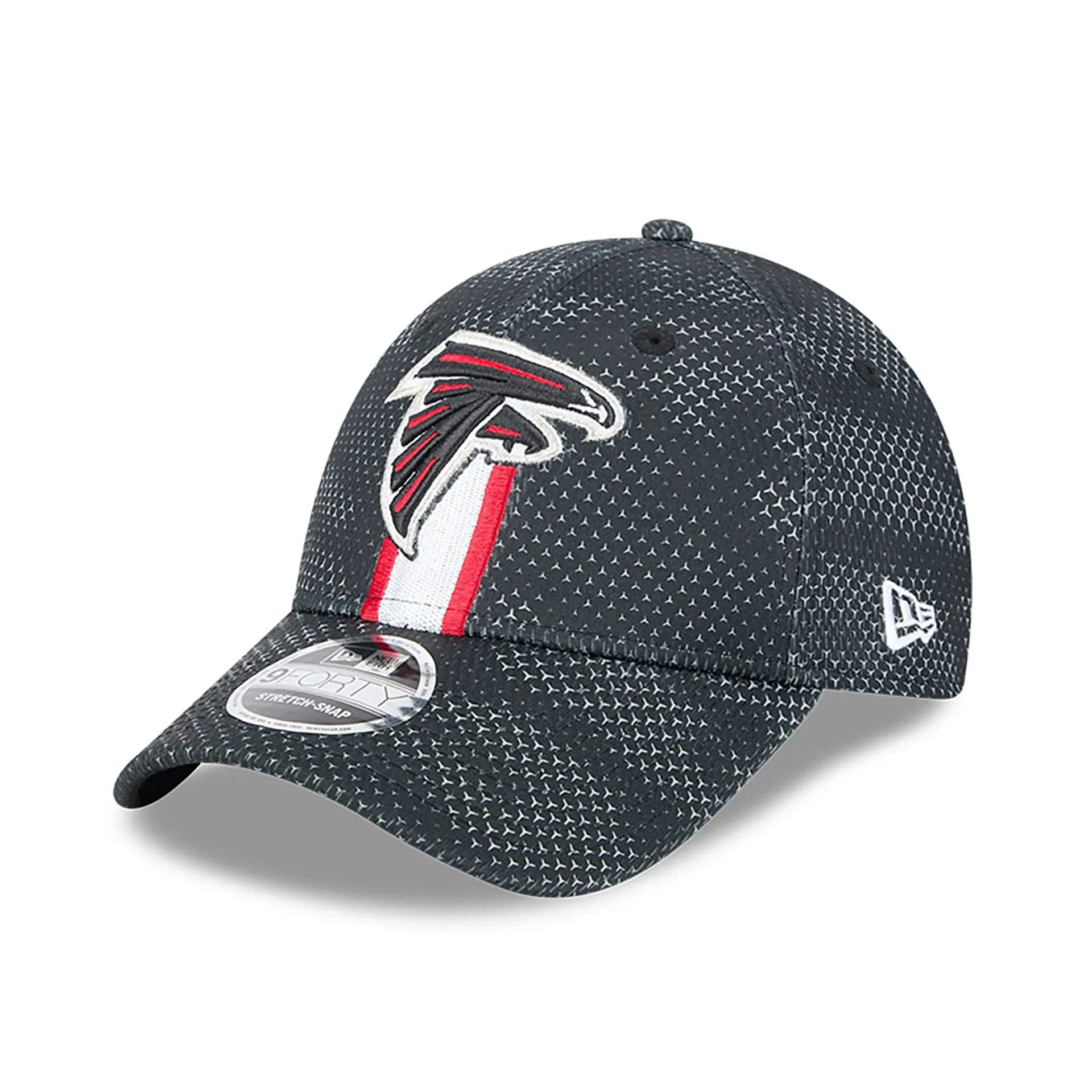 Atlanta Falcons NFL Sideline 2024 Black 9FORTY Stretch Snap Cap