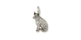 Australian Cattle Dog  Jewelry Sterling Silver Australian Cattle Dog  Charm Handmade Dog Jewelry ACD6-C