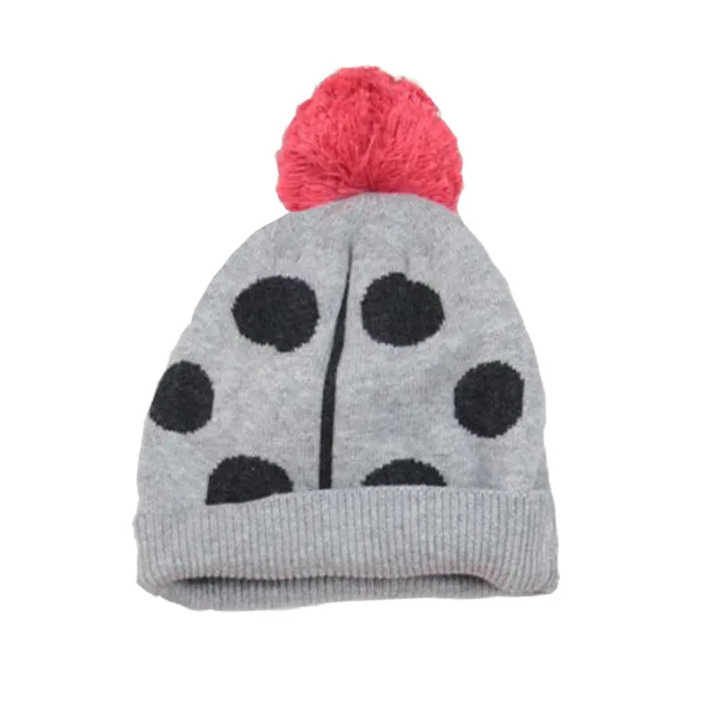 Beanstork Ladybug Beanie (Size NB-12M)