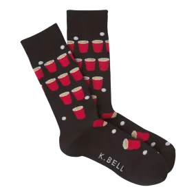 Beer Pong Men’s Crew Socks