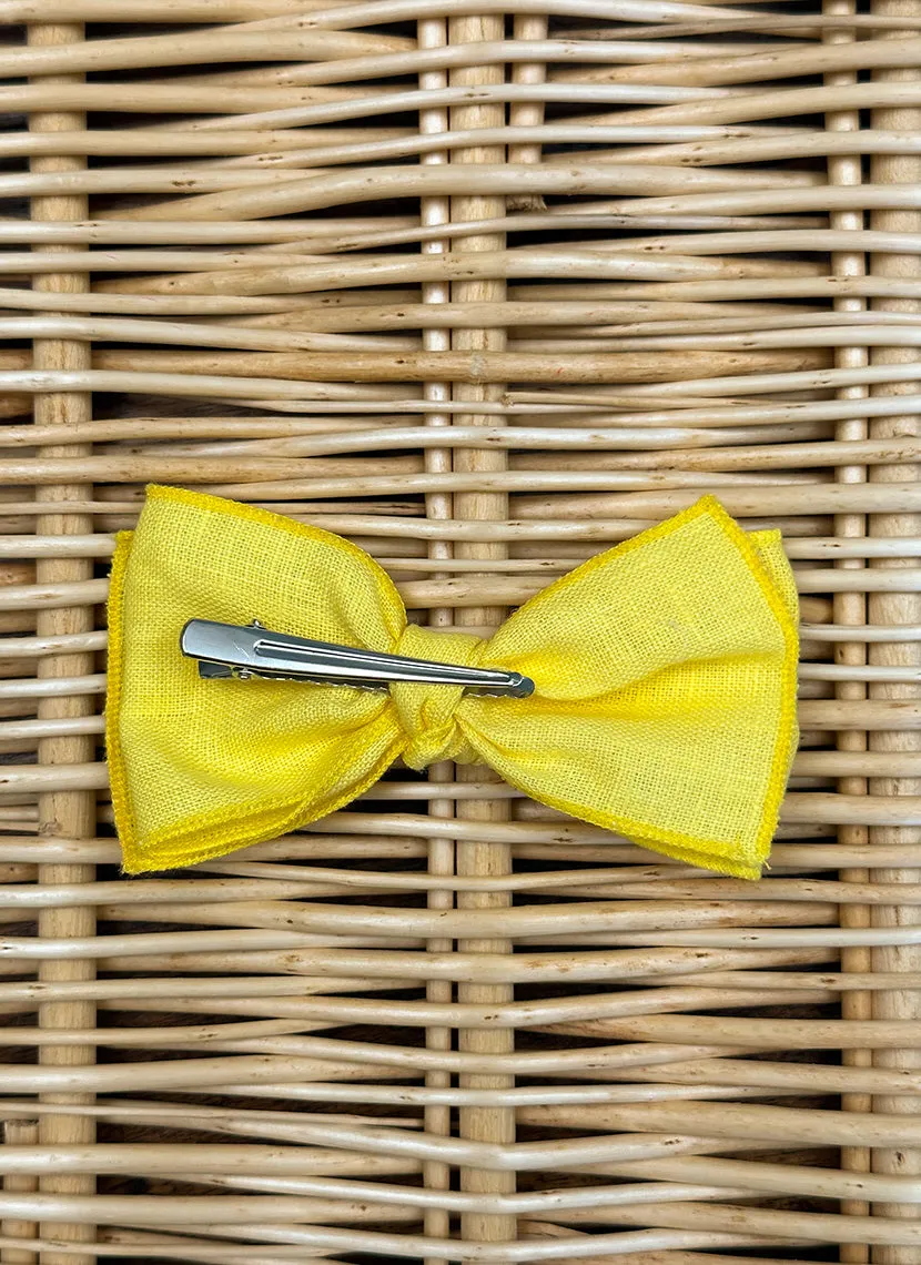 Big Bow Linen Clip