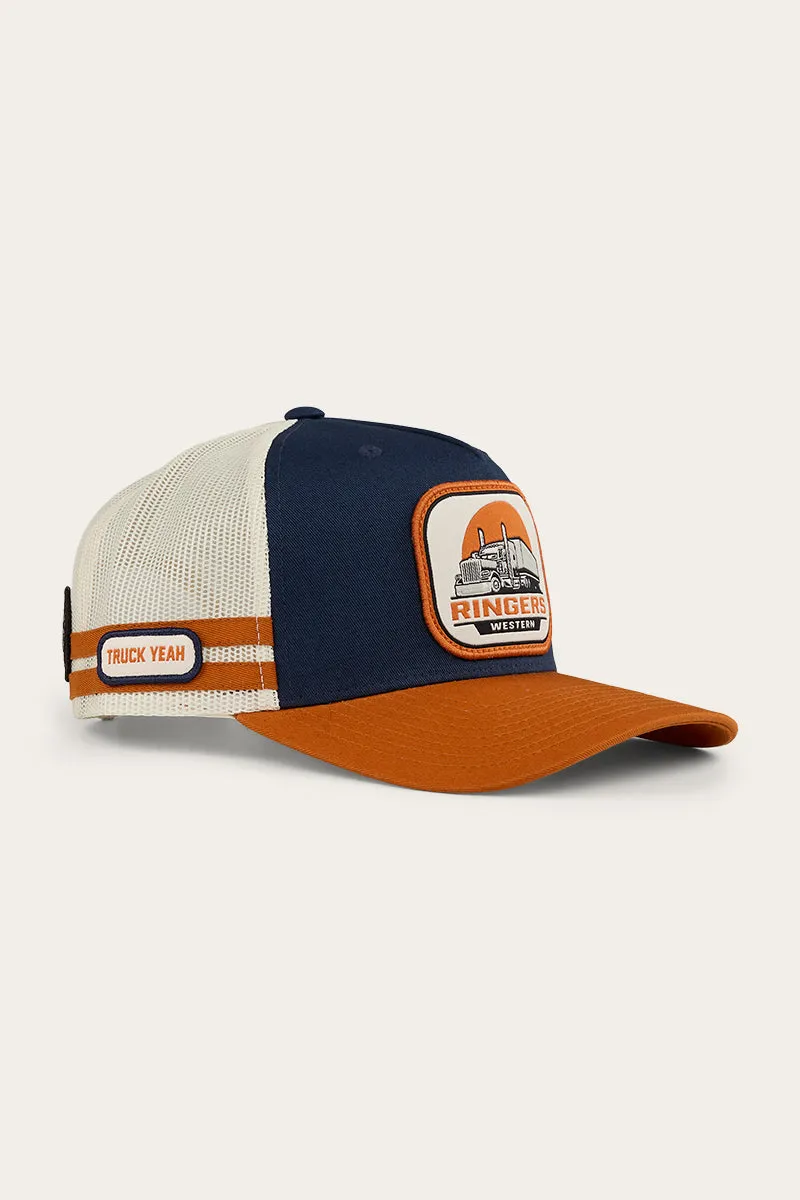 Big Rig Trucker Cap - Navy / Burnt Orange