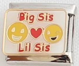 Big Sis Lil Sis 9mm Charm