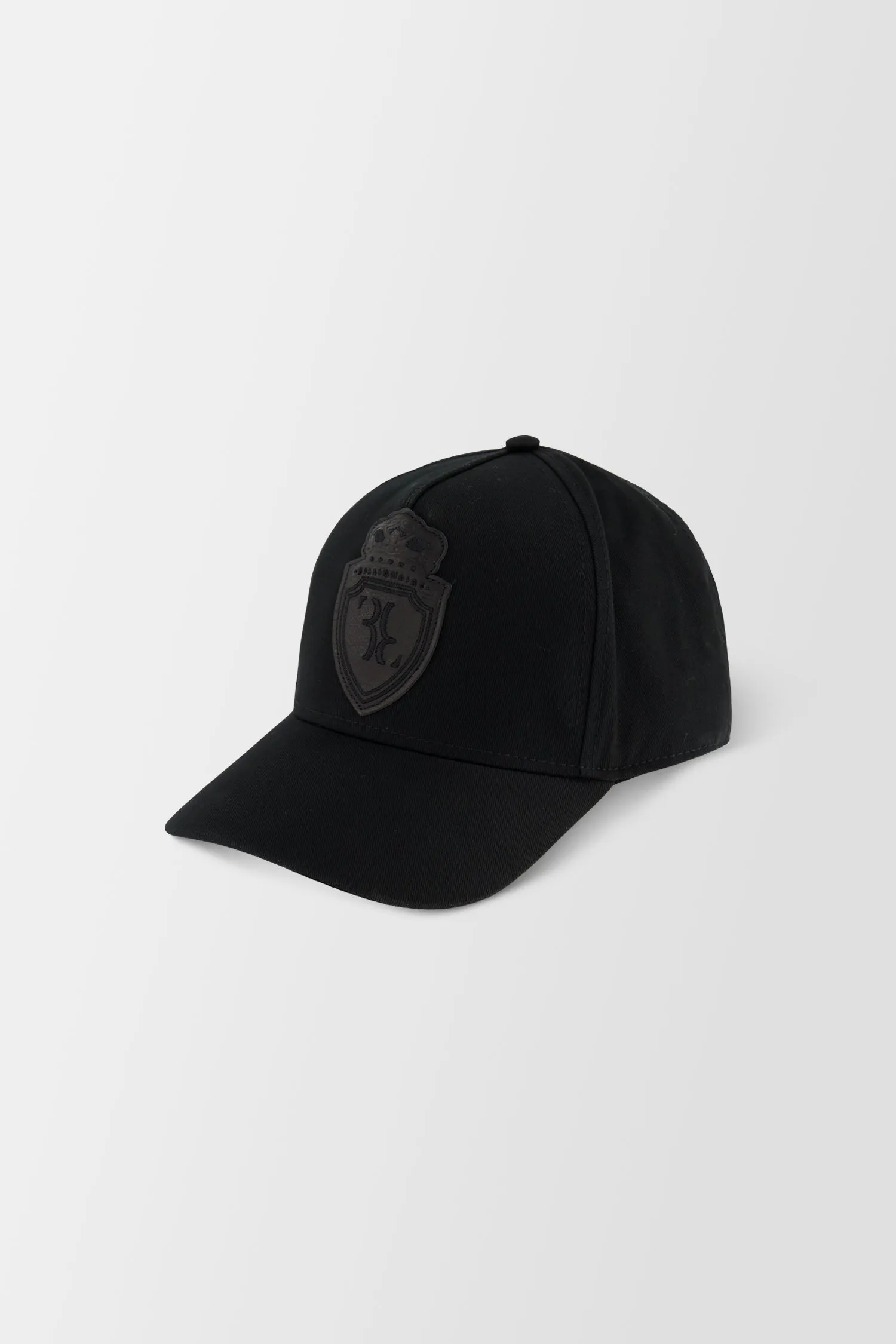 Billionaire Black Soft Visor Crest Cap