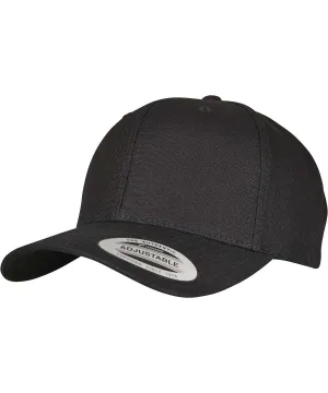 Black - 6-panel curved metal snap (7708MS)