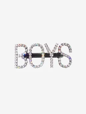 Black Boys crystal-embellished hair clip