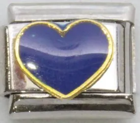 Blue Heart 9mm Charm