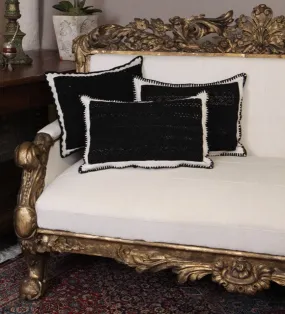 Boiled Wool Uniquely Embroidered Pillow Cover