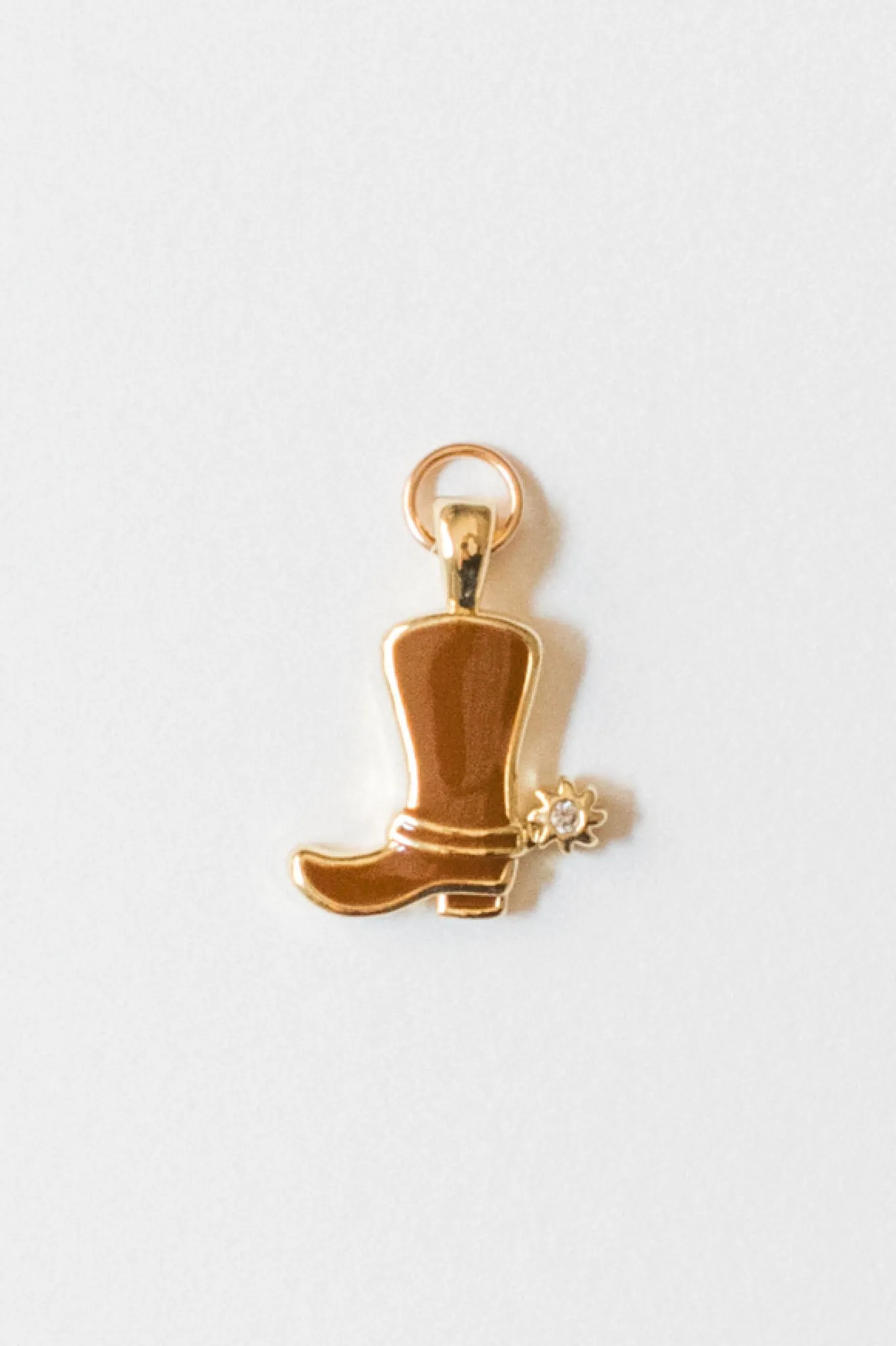 Brown Cowboy Boot Charm