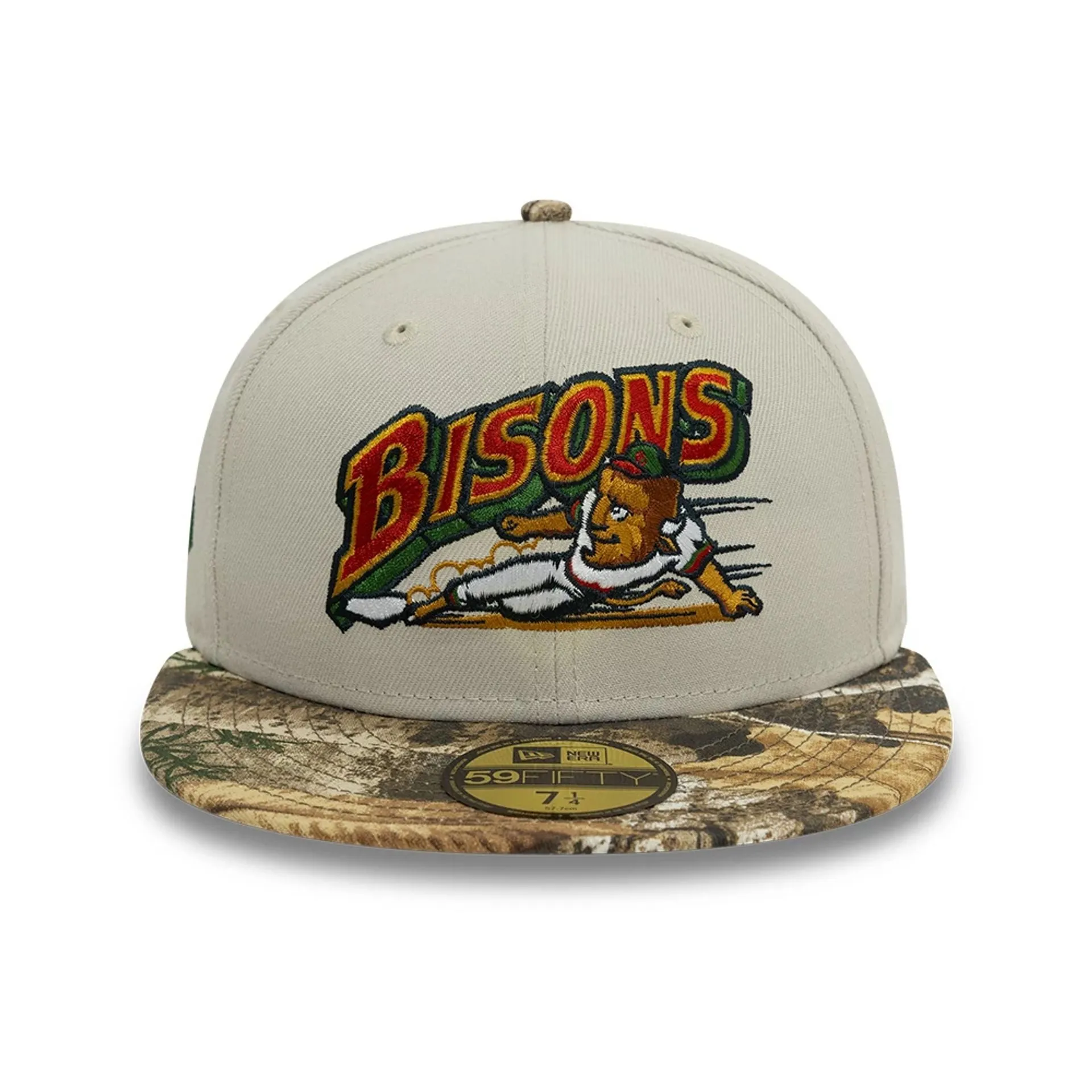 Buffalo Bisons Real Tree Beige 59FIFTY Fitted Cap