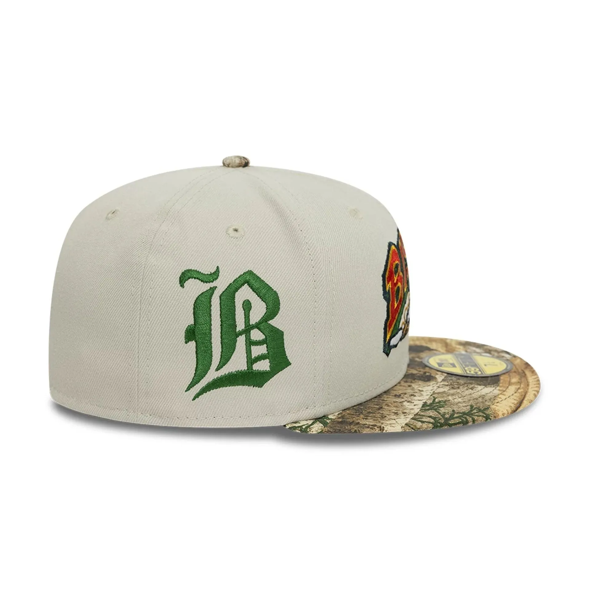 Buffalo Bisons Real Tree Beige 59FIFTY Fitted Cap