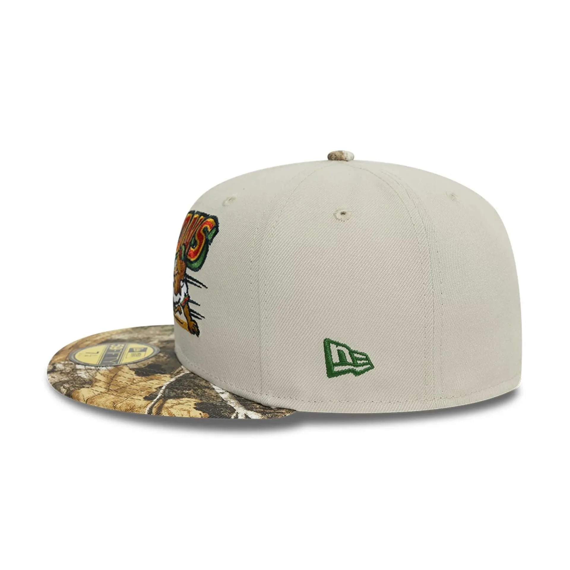 Buffalo Bisons Real Tree Beige 59FIFTY Fitted Cap