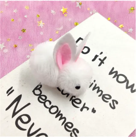 Bunny Rabbit Mesh Tulle Hair Clip/Barrette