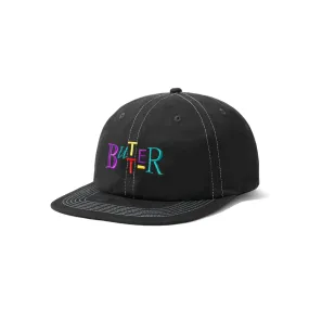 Butter Goods Scope 6 Panel Cap Black