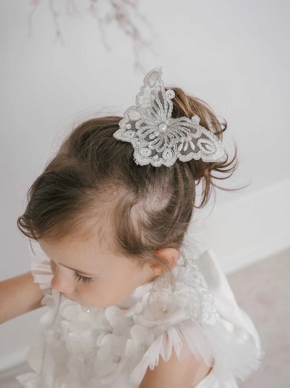 Butterfly Silver Hair Clip