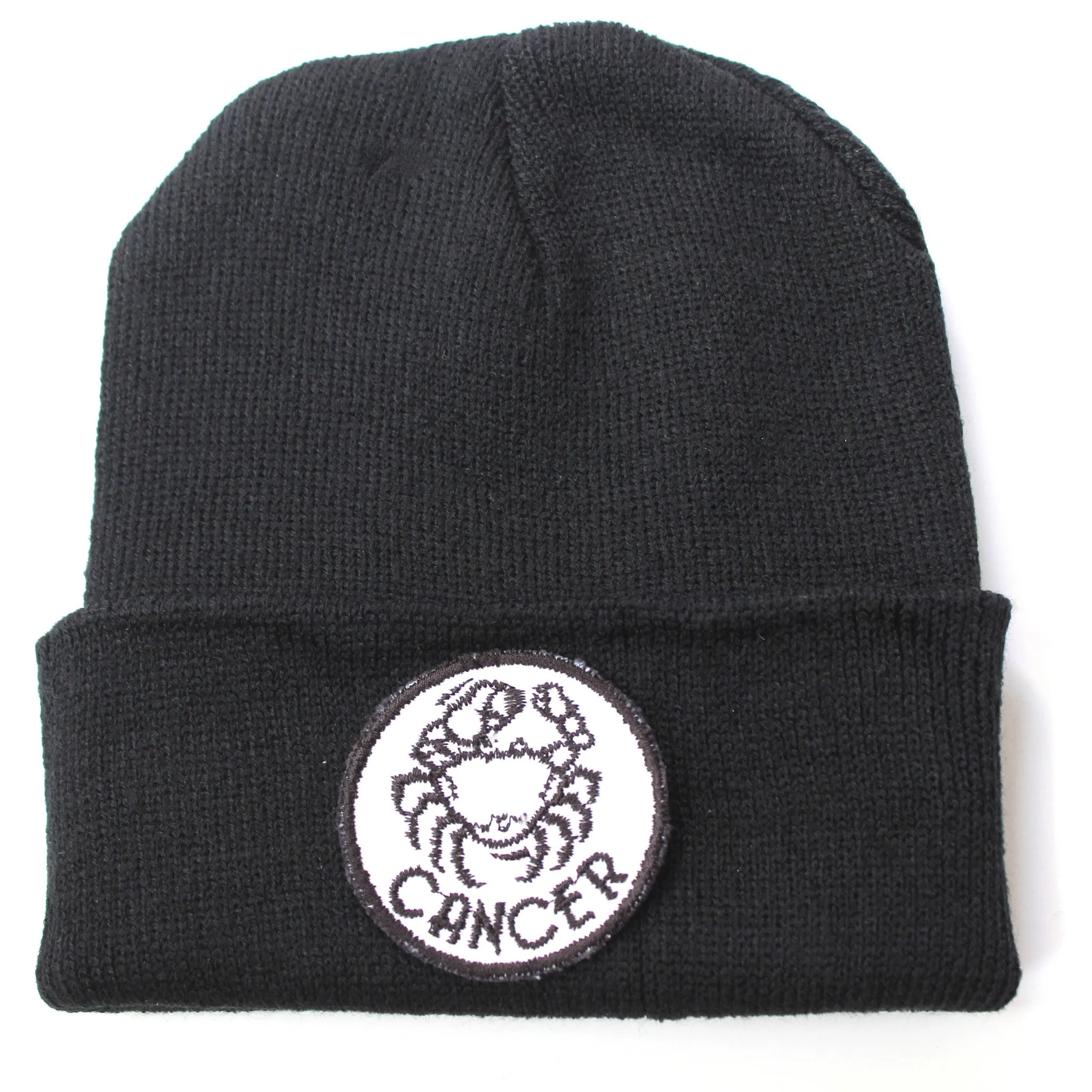 Cancer Zodiac Black Beanie