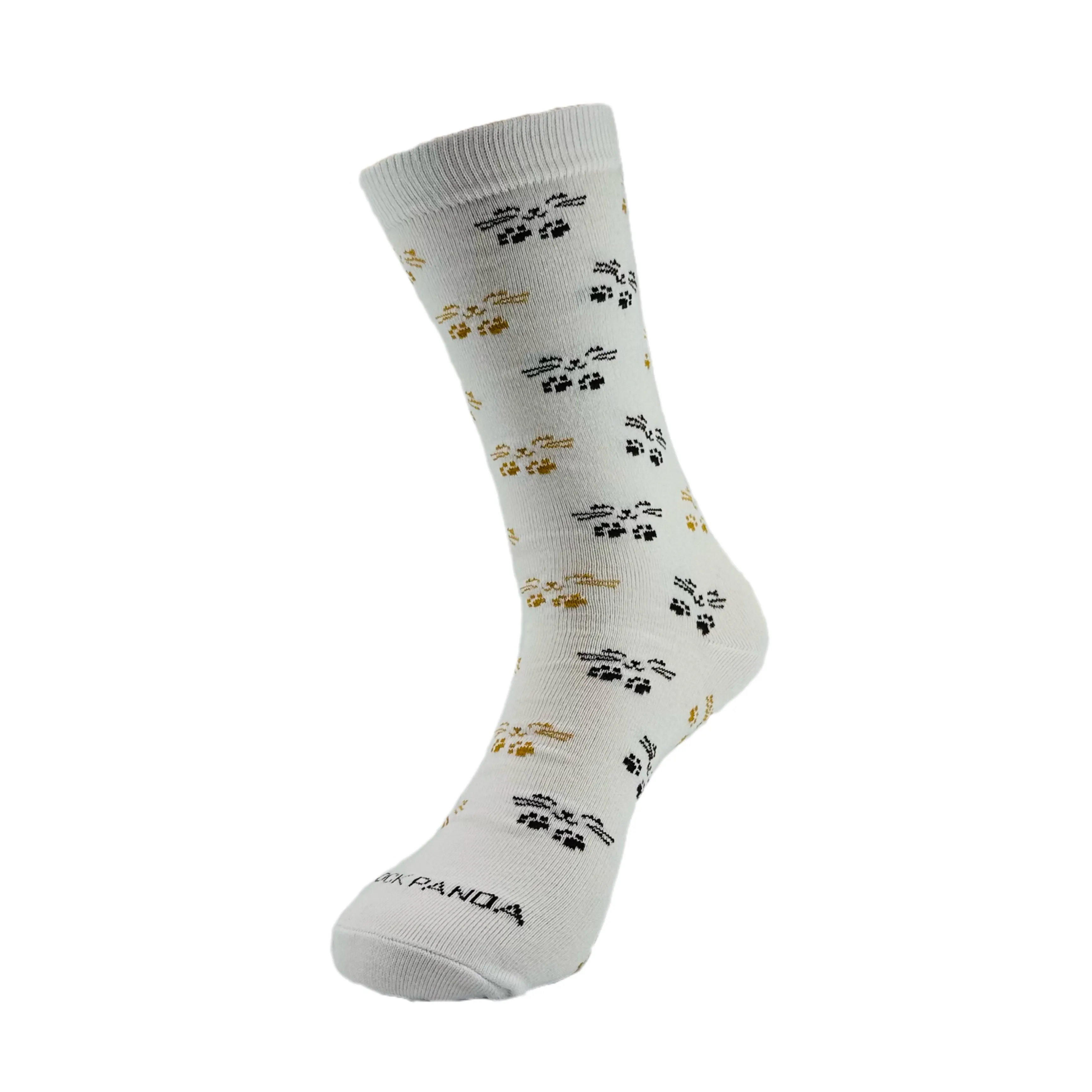 Cat Face and Paws the Sock Panda (Adult Medium - Women's Shoe Sizes 5-10)