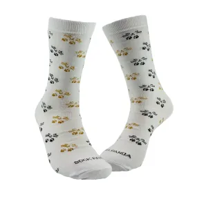 Cat Face and Paws the Sock Panda (Adult Medium - Women's Shoe Sizes 5-10)