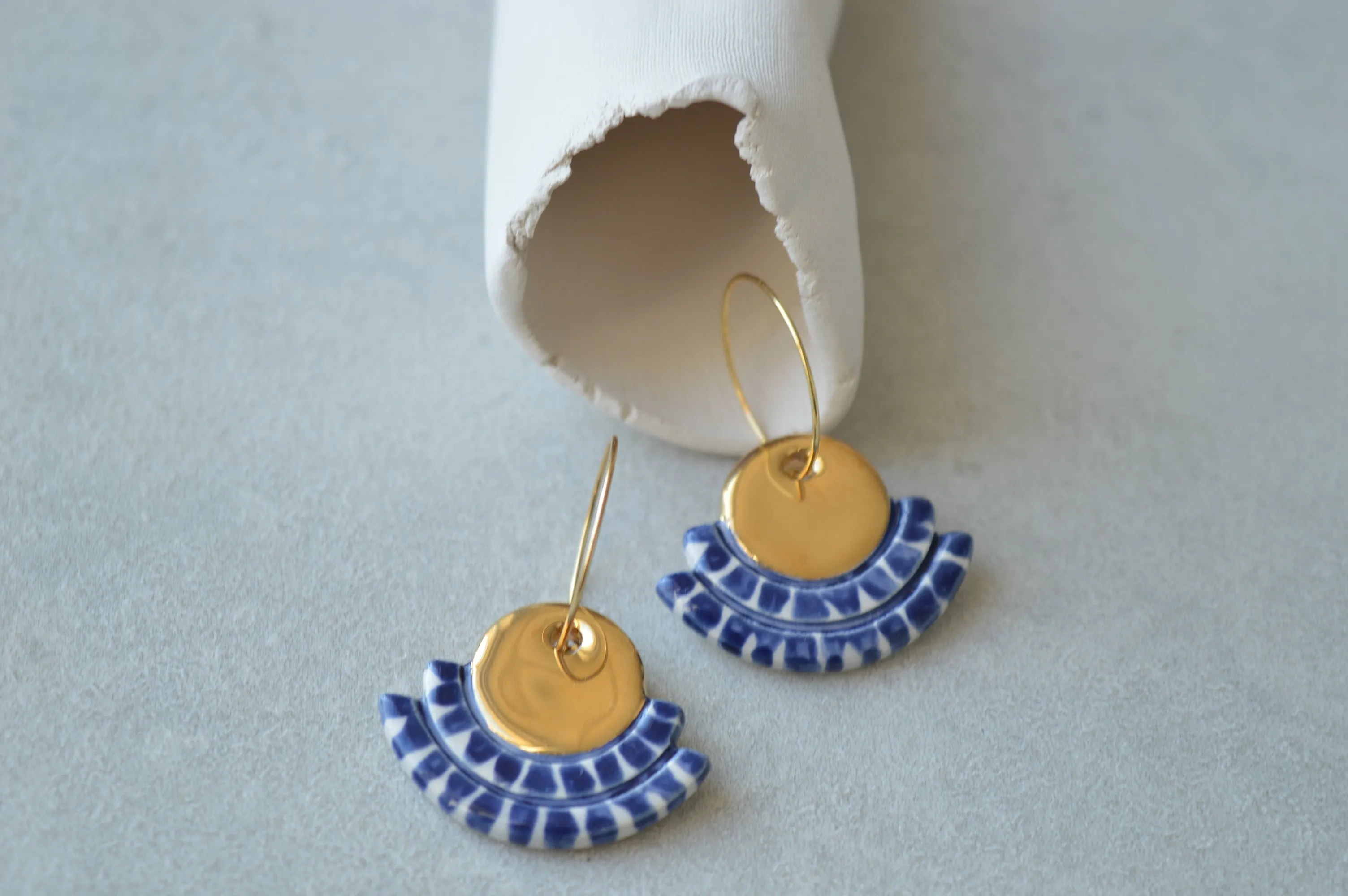 Ceramic earrings No. 62