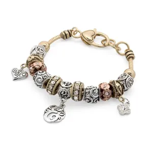 Charm Bracelet Initial E