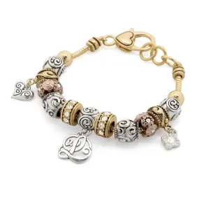 Charm Bracelet Initial L