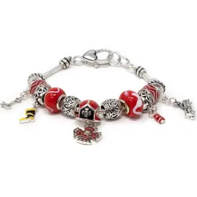 Charm Bracelet Silver Tone Firefighter