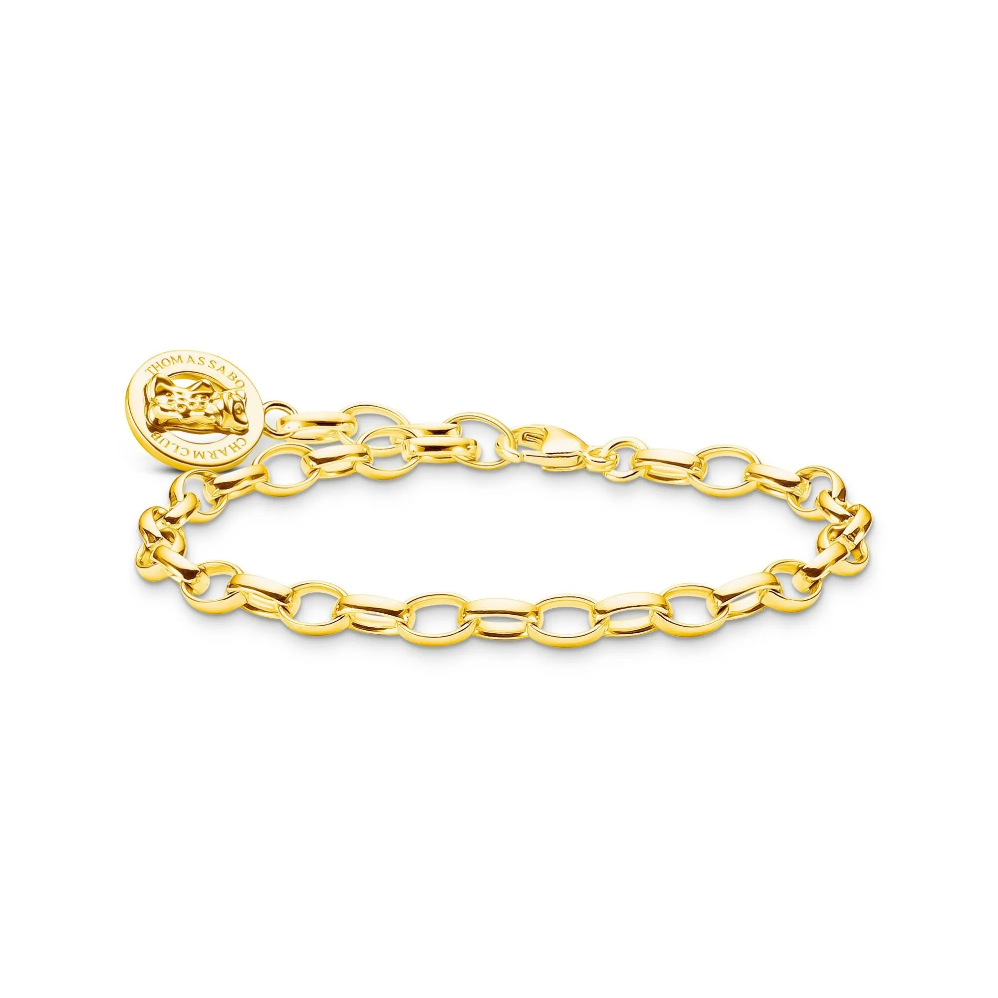 Charm bracelet with goldbears logo gold