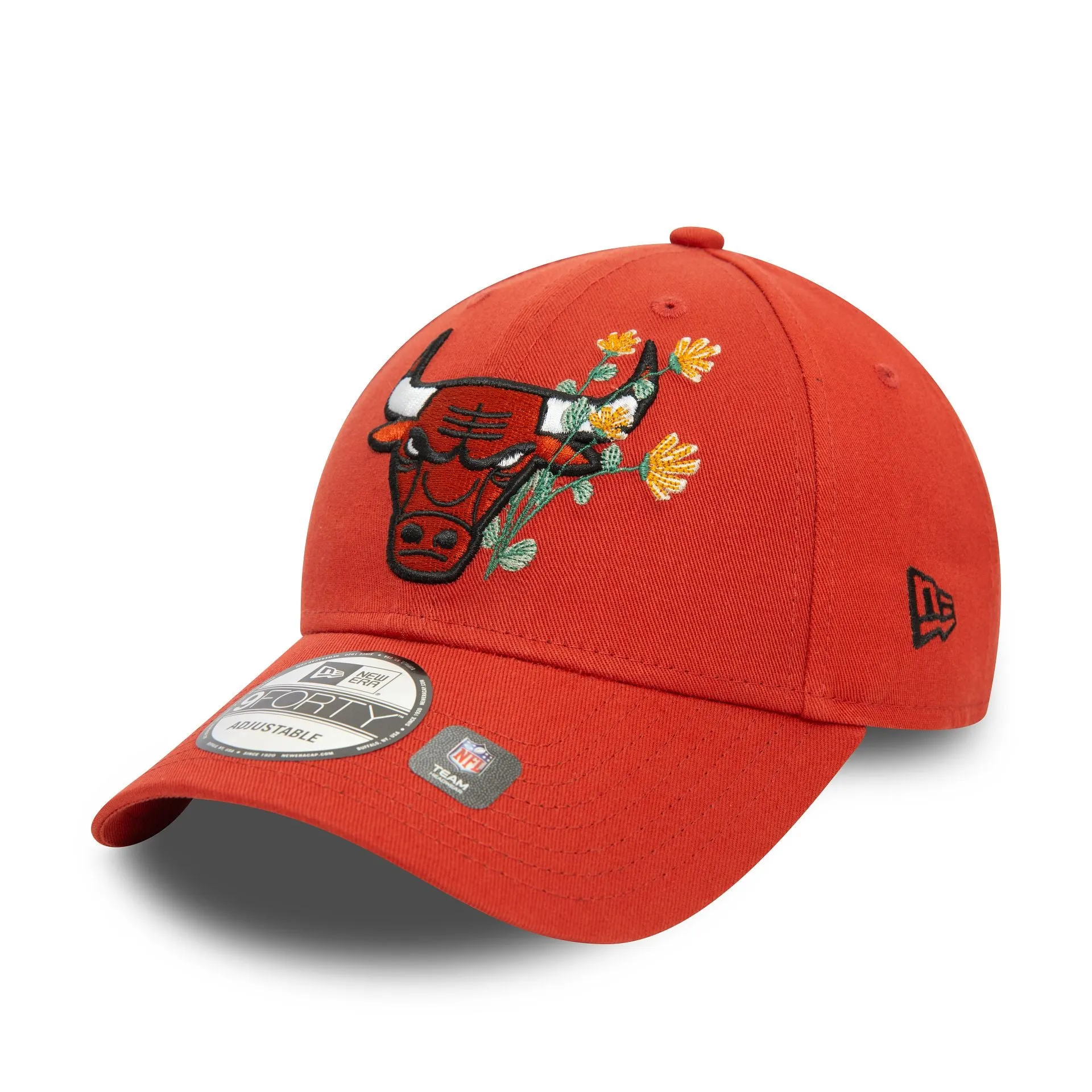 Chicago Bulls Flower Icon Copper 9FORTY Adjustable Cap