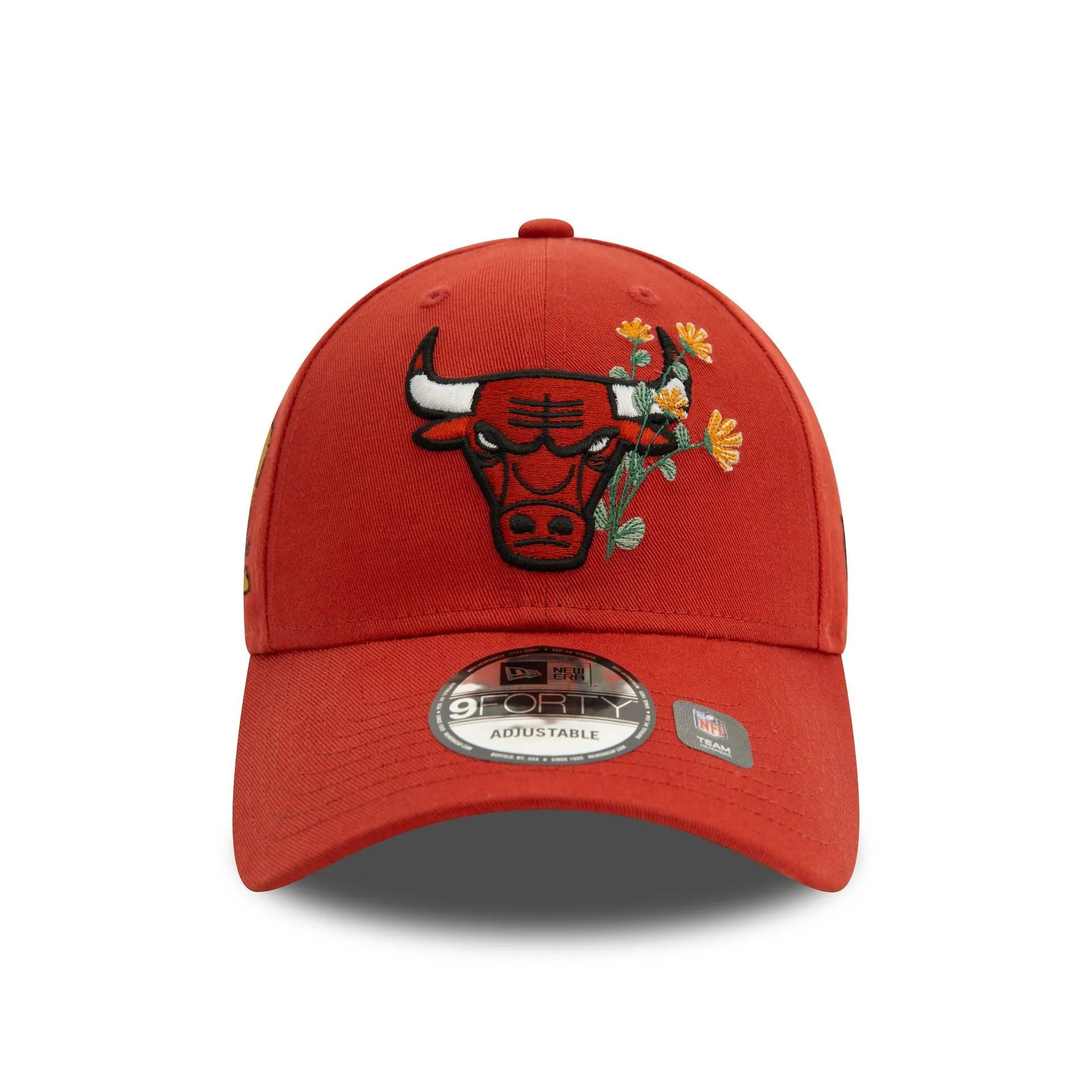 Chicago Bulls Flower Icon Copper 9FORTY Adjustable Cap