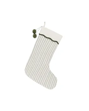 Christmas Stocking | Forest Pinstripe