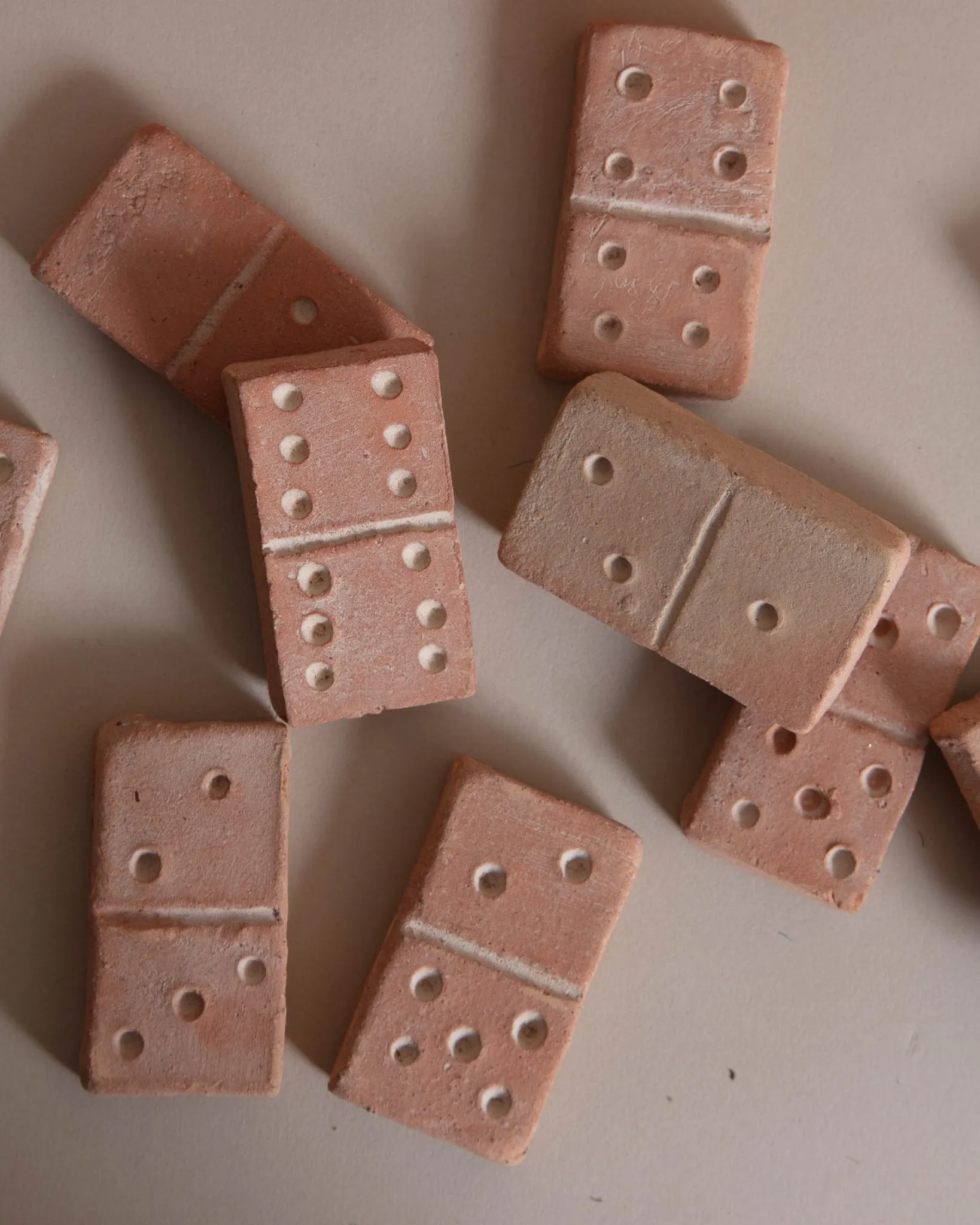 Clay Domino Set