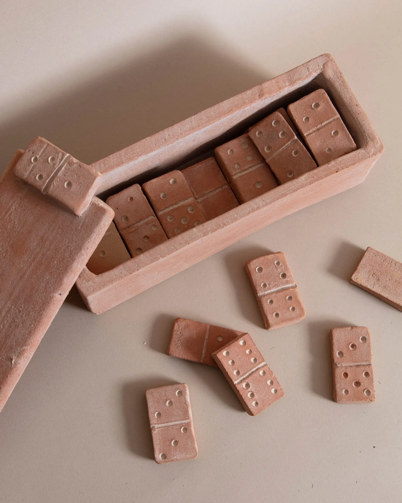 Clay Domino Set