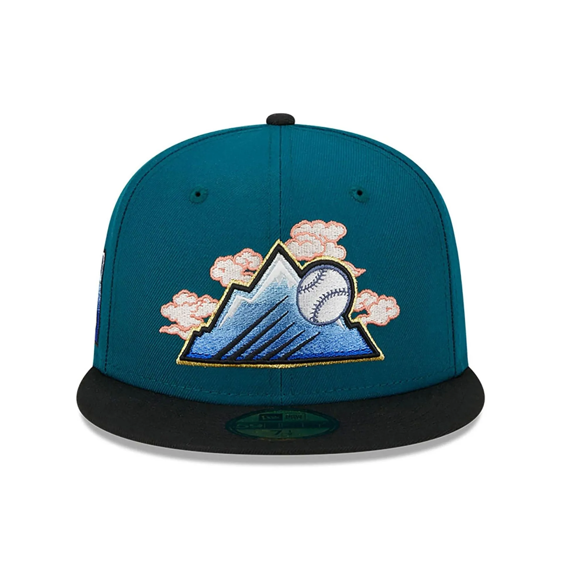 Colorado Rockies Cloud Spiral Dark Green 59FIFTY Fitted Cap