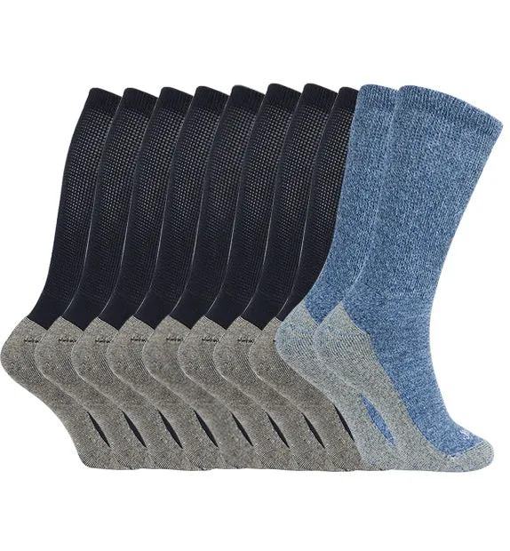 Copper Non-Binding Cushion Relaxed Fit Socks - 10 Pack