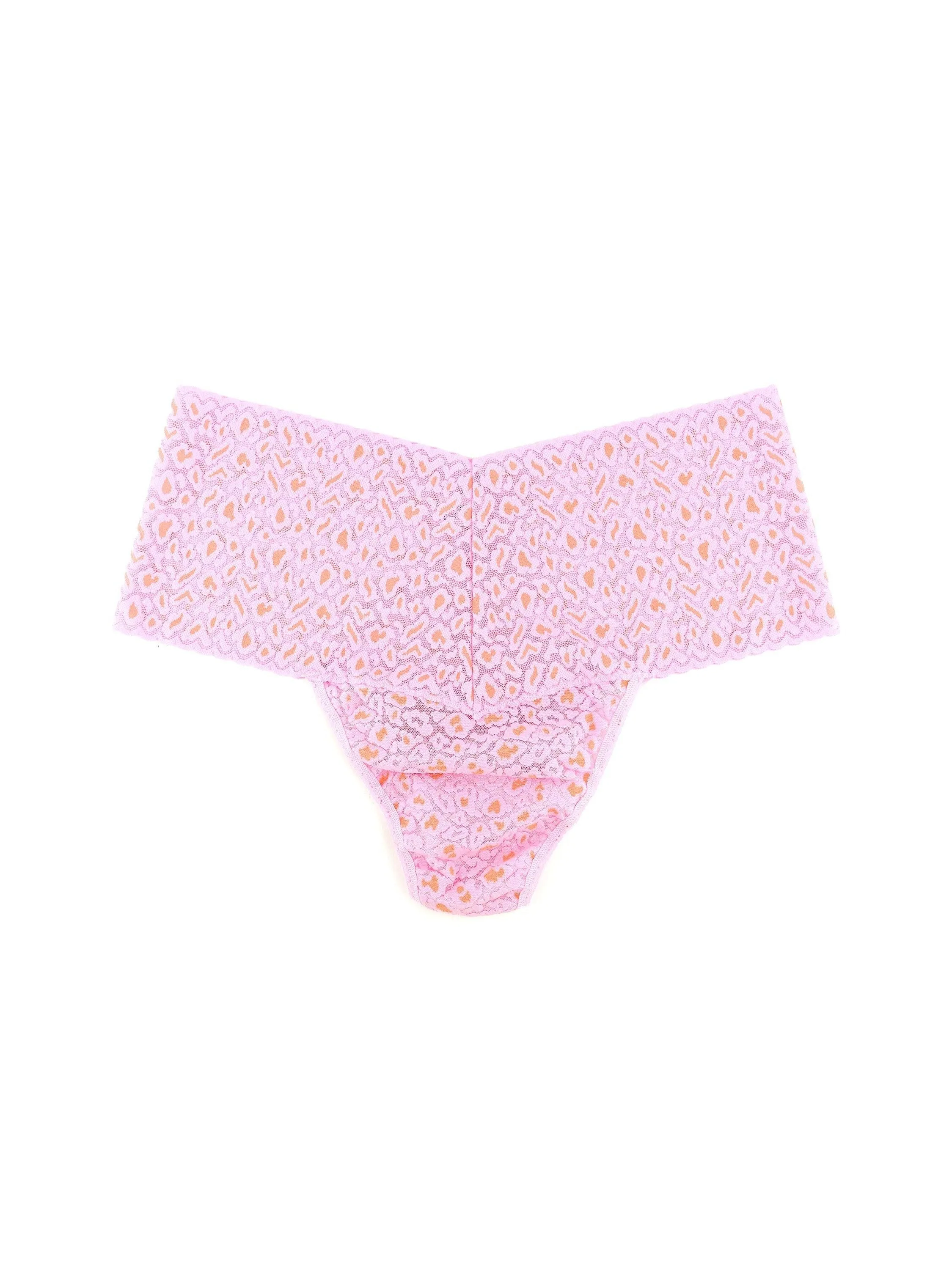 Cross Dye Leopard Plus Retro Thong Rose Petal/ Orange