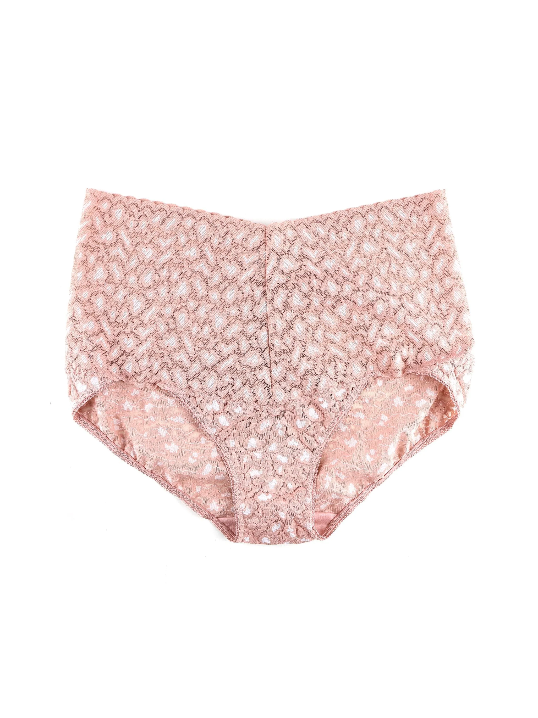 Cross-Dyed Leopard Plus Retro V-Kini Desert Rose Pink